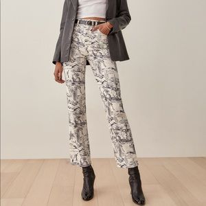 Reformation Oasis High Rise Straight Jeans